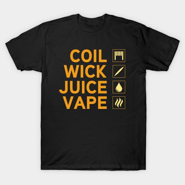 Coil it Vaper T-Shirt by Tuwegl